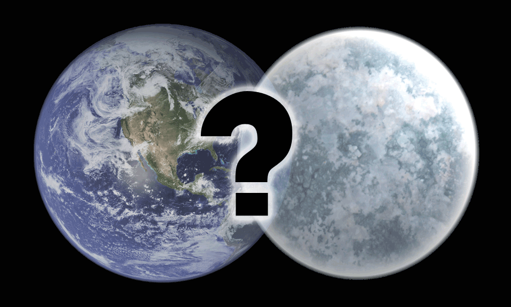 Image of earth and the air planet colliding