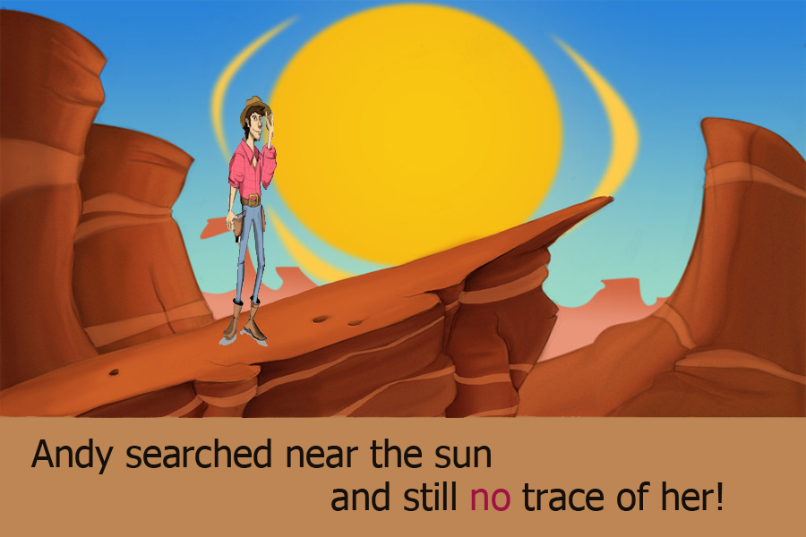 Andy searched near the sun