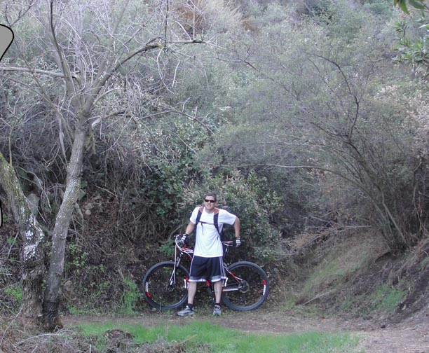 Alex in the woods part of the mountain