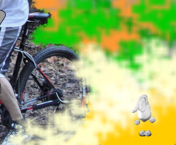 bike dust plastic bag hiking
