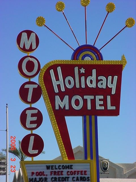 Photo: Holiday Motel Sign - Las Vegas, Nevada