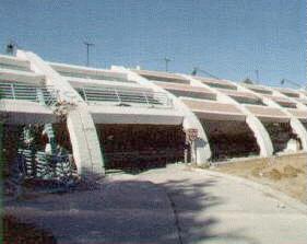 earthquaked parking garage at CSUN