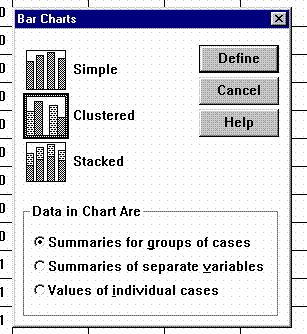 Select Clustered Bar Graphing