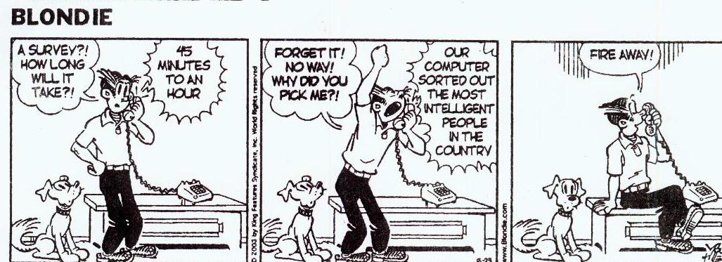 Dagwood cartoon on response rates