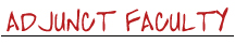 Adjunct Faculty