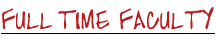 Full Time Faculty