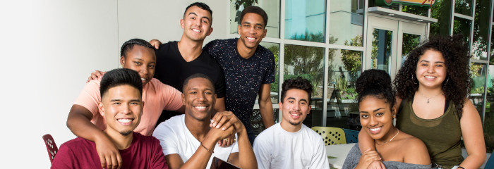 a group of CSUN students