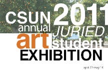 2011 Annual Juried Student Art  Exhibition poster