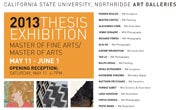 Master of Fine Arts/Master of Arts Thesis Exhibition invitation