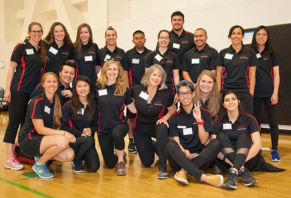 CSUN DPT students and faculty at 2017 ECLIPSE event