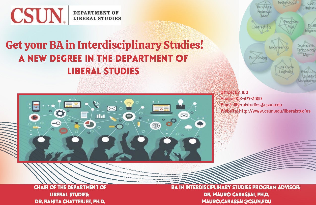 Liberal Studies 2021 BA in Interdisciplinary Studies