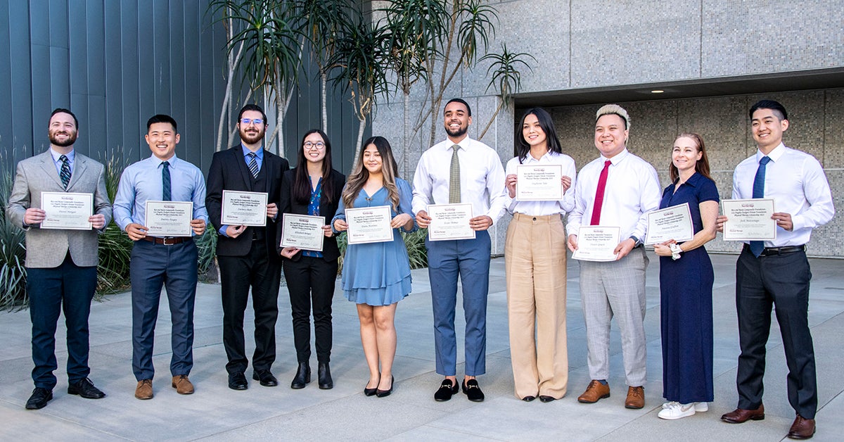 scholarship recipients group photo