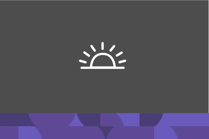 sunrise icon, decorative graphic