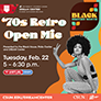 70's Retro Open Mic Event Flyer