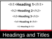 Web Criteria: Headings and Titles