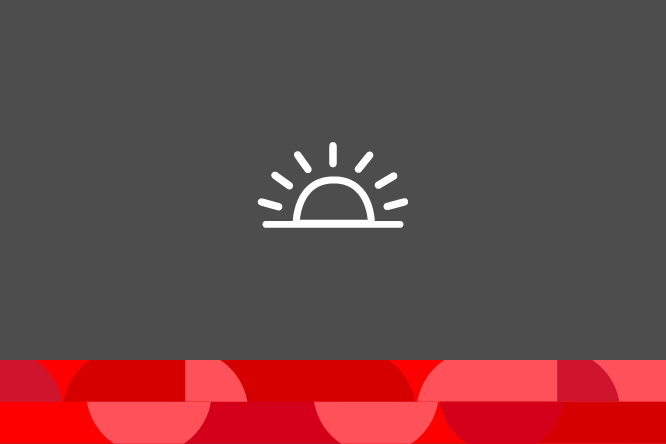 sunrise icon, decorative graphic