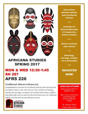 AFRS 226: Traditional African Cultures Flyer