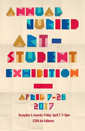 Annual Juried Student Show poster