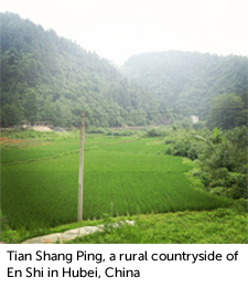 Tian Shang Ping, a rural countryside of En Shi in Hubei, China
