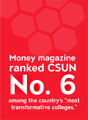 Tile stating that Money Magazine ranked C-SUN number 6 among country's 'most transformative colleges.'