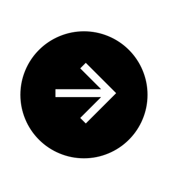 White arrow on black circle background icon