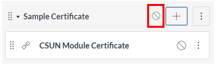 New module shows CSUN Module Certificate