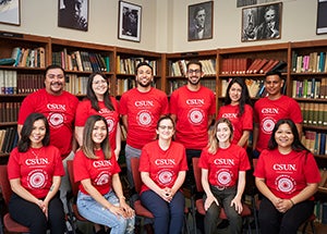 Cohort 3 group photo in CSUN shirts