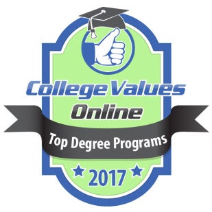 College Values Online Top Degree Programs 2017 Logo