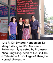 Dr. Lynette Henderson, Dr. Meiqin Wang, Dr. Maureen Rubin and Professor Zhao Bingxiang,