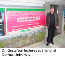 Dr. Gustafson lectures at Shanghai Normal University