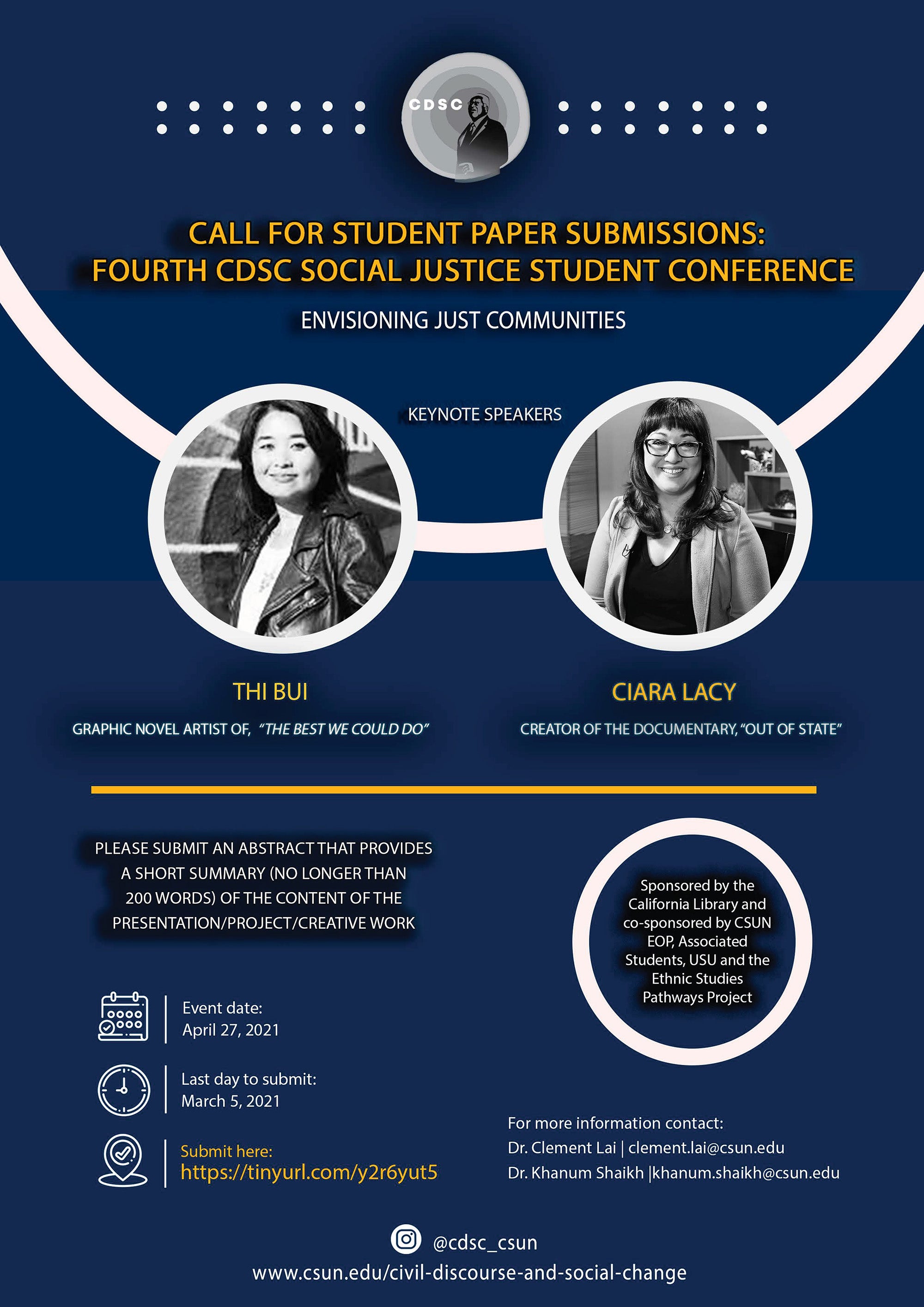 Call for Student Paper Submissions:Fourth CDSC Social Justice Student Conference