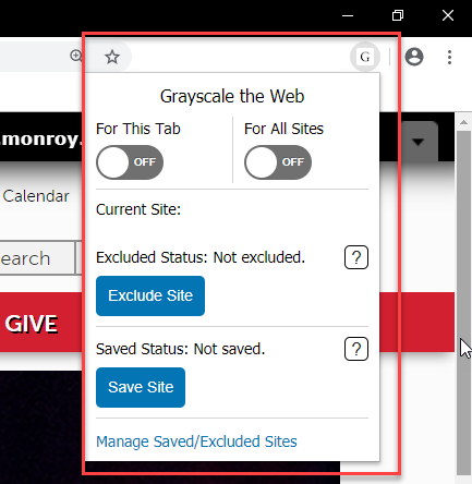 Grayscale content testing tool