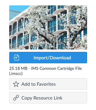 template with blue import download button