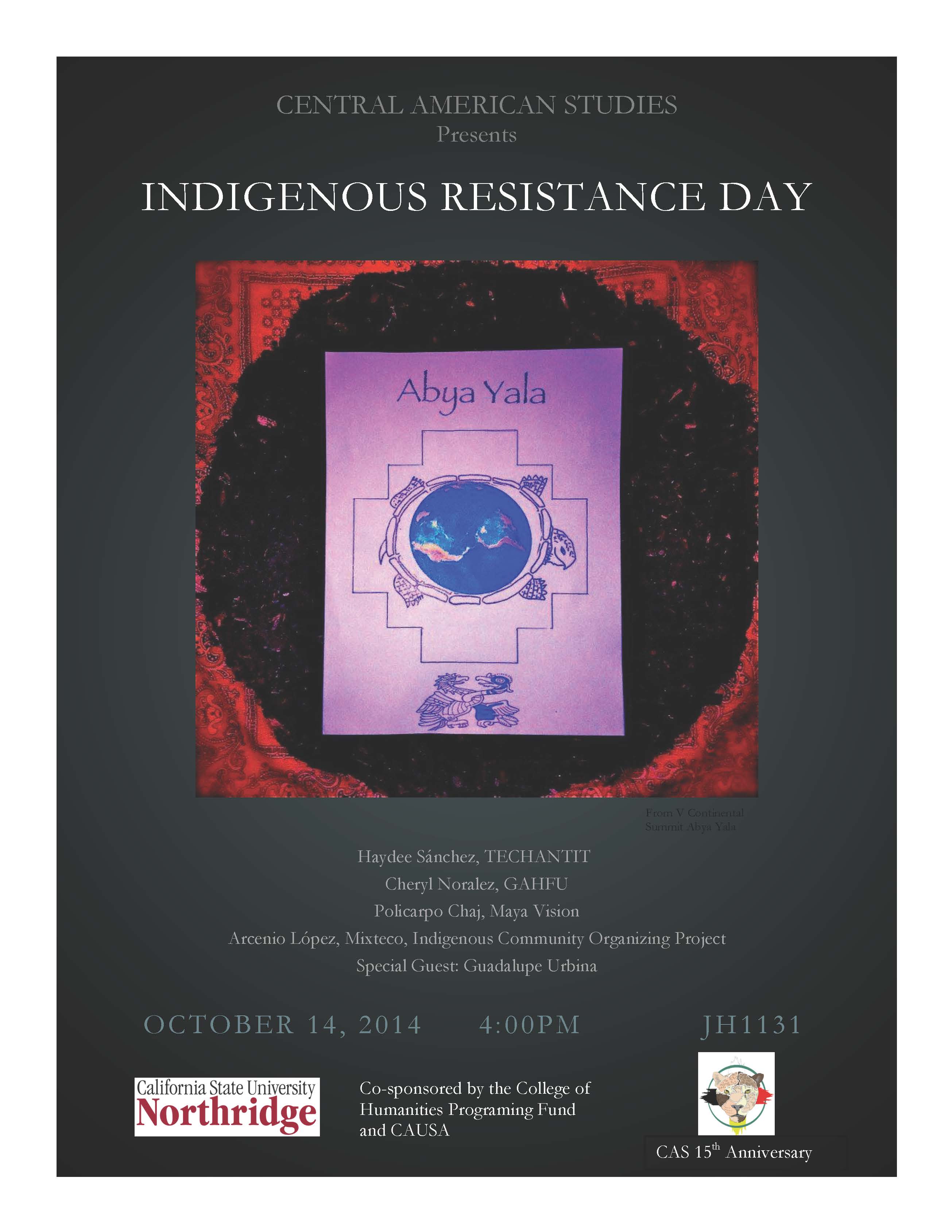 Indigenous People Day October 14, 6:00 to Midnight