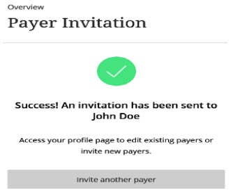 Invitation Confirmation page