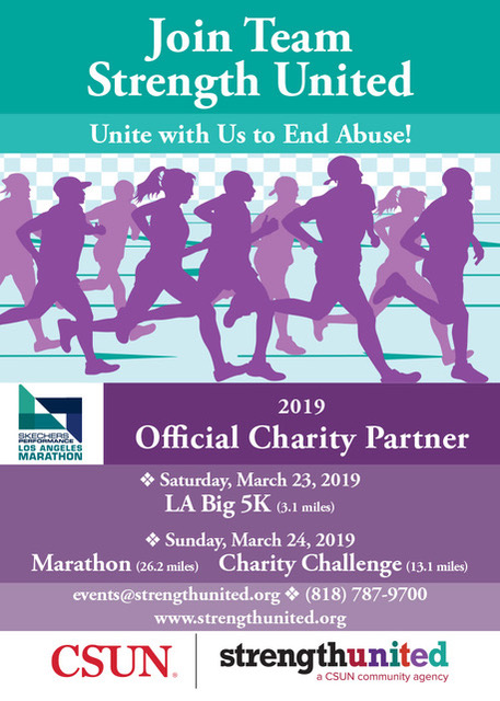 Join Team Strength United, LA Big 5k 3/23/19, Marathon 3/24/19, 818-787-9700