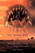 Cover shows a Lakota dreamcatcher decorated with feathers.