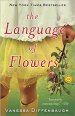 Cover shows a child's torso dressed in tones of yellow and gripping a stem with several flower blossoms.