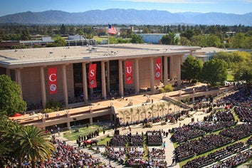 Commencement at the University library