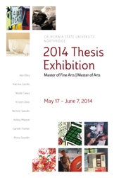 2014 Thesis Exhibition poster