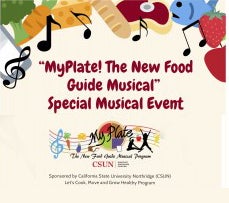 flyer promotes my plate the new food musical. event is not open to the public.