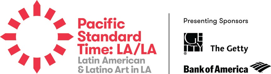 Sponsors logos: Pacific Standard Time:LA/LA, The Getty, Band of America