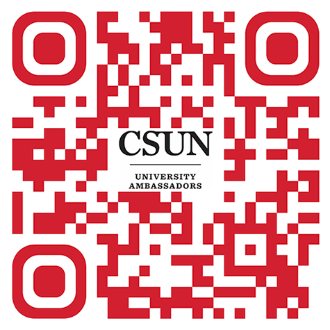 QR code that links to CSUN ambassador application