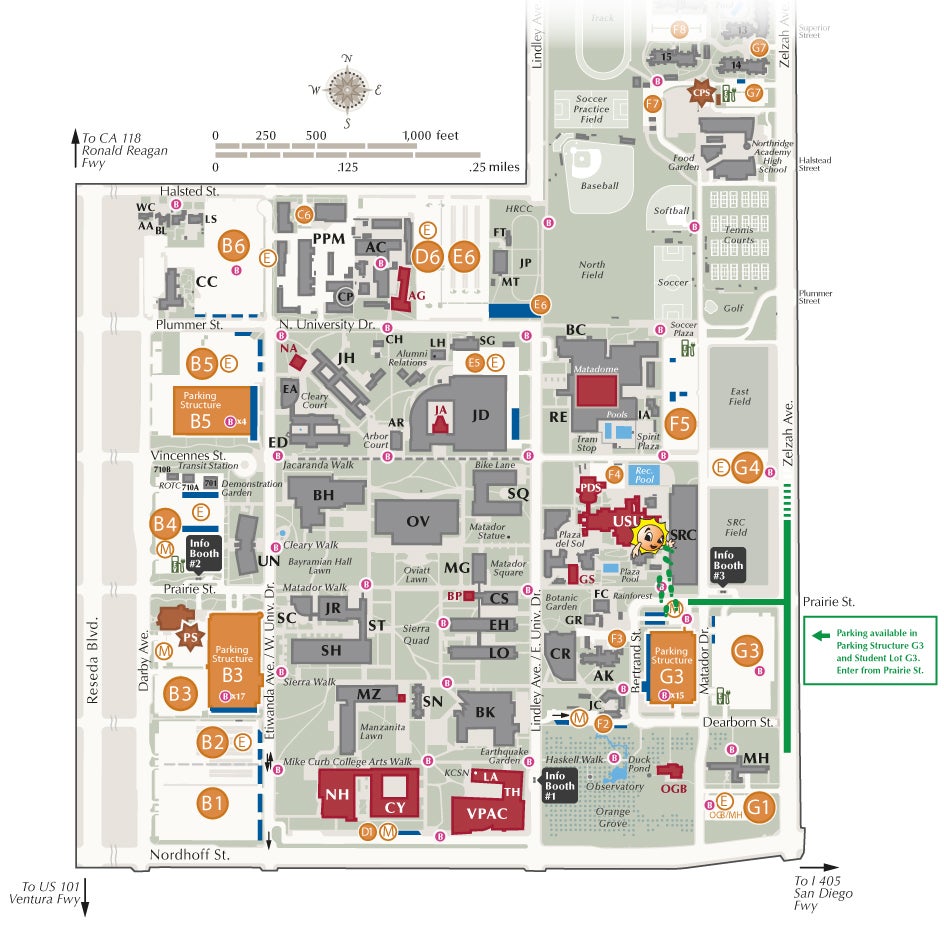 Directions/Map | California State University, Northridge