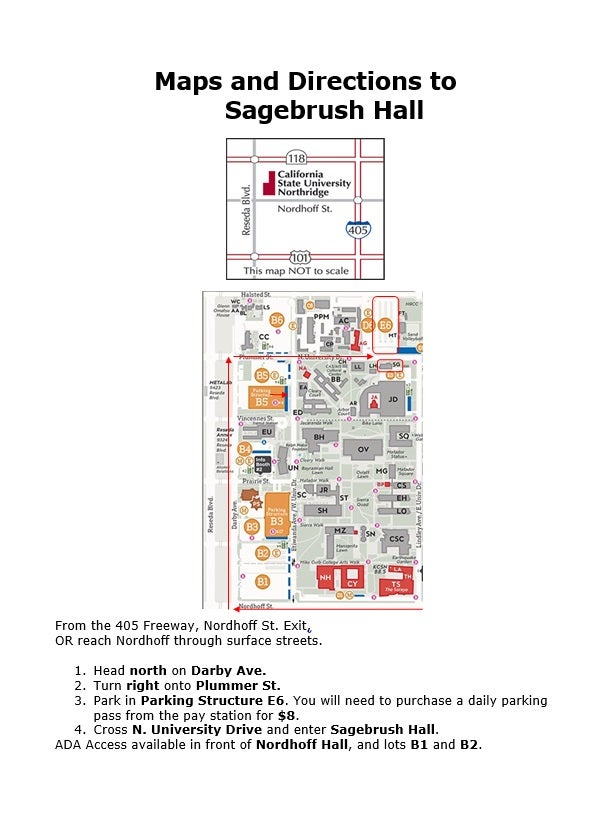 Map to Sagebrush Hall