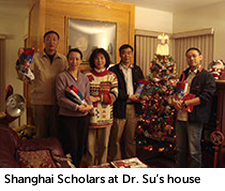Shanghai Scholars at Dr. Su's house