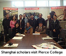 Shanghai scholars visit Pierce College