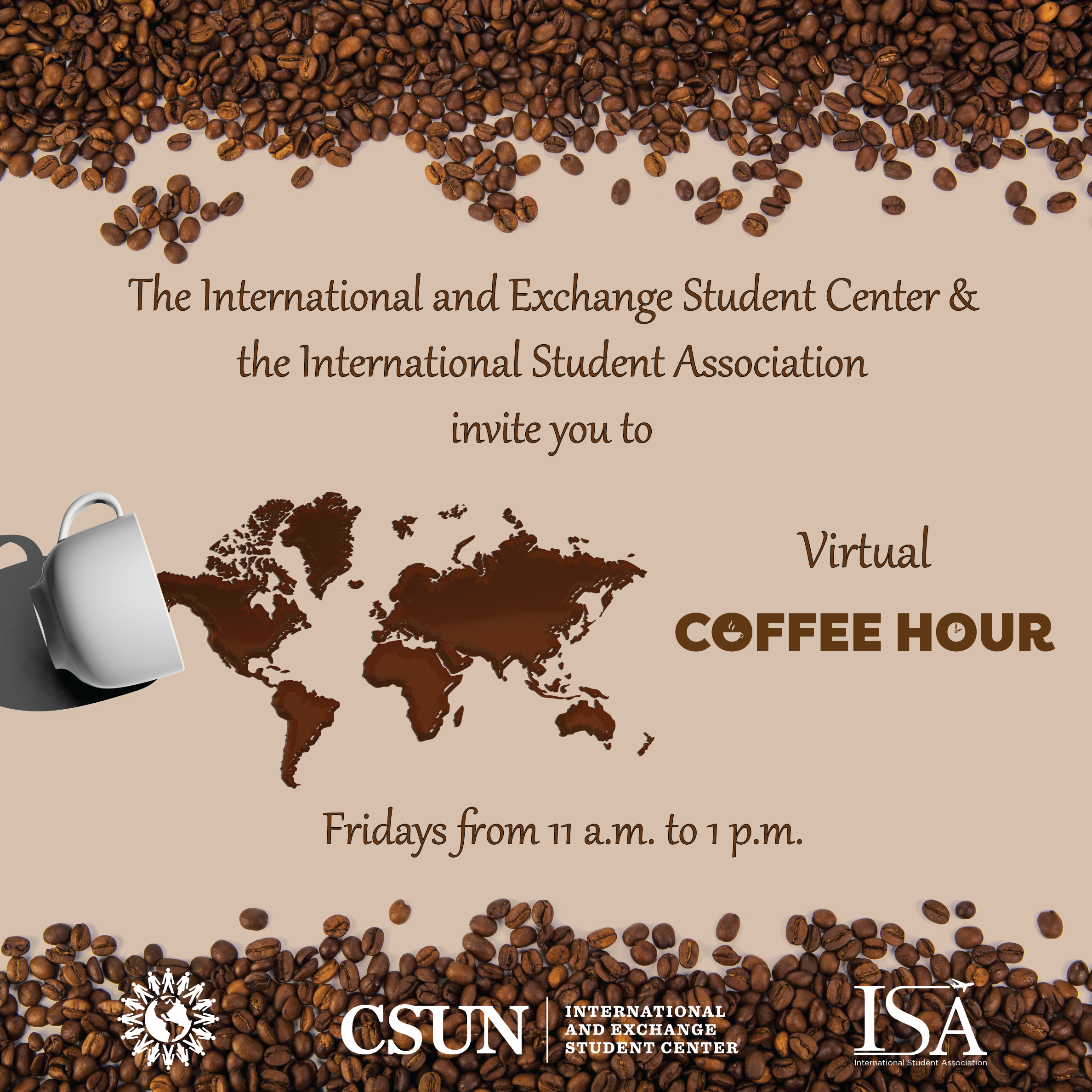 Virtual Coffee Hour Fridays 11am-1pm