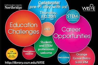 Flier image for WISE event: Education Challenges and Career Opportunities