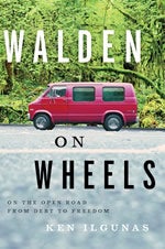 Cover shows a red Ford Econoline van in a parking lot next to lush greenery.